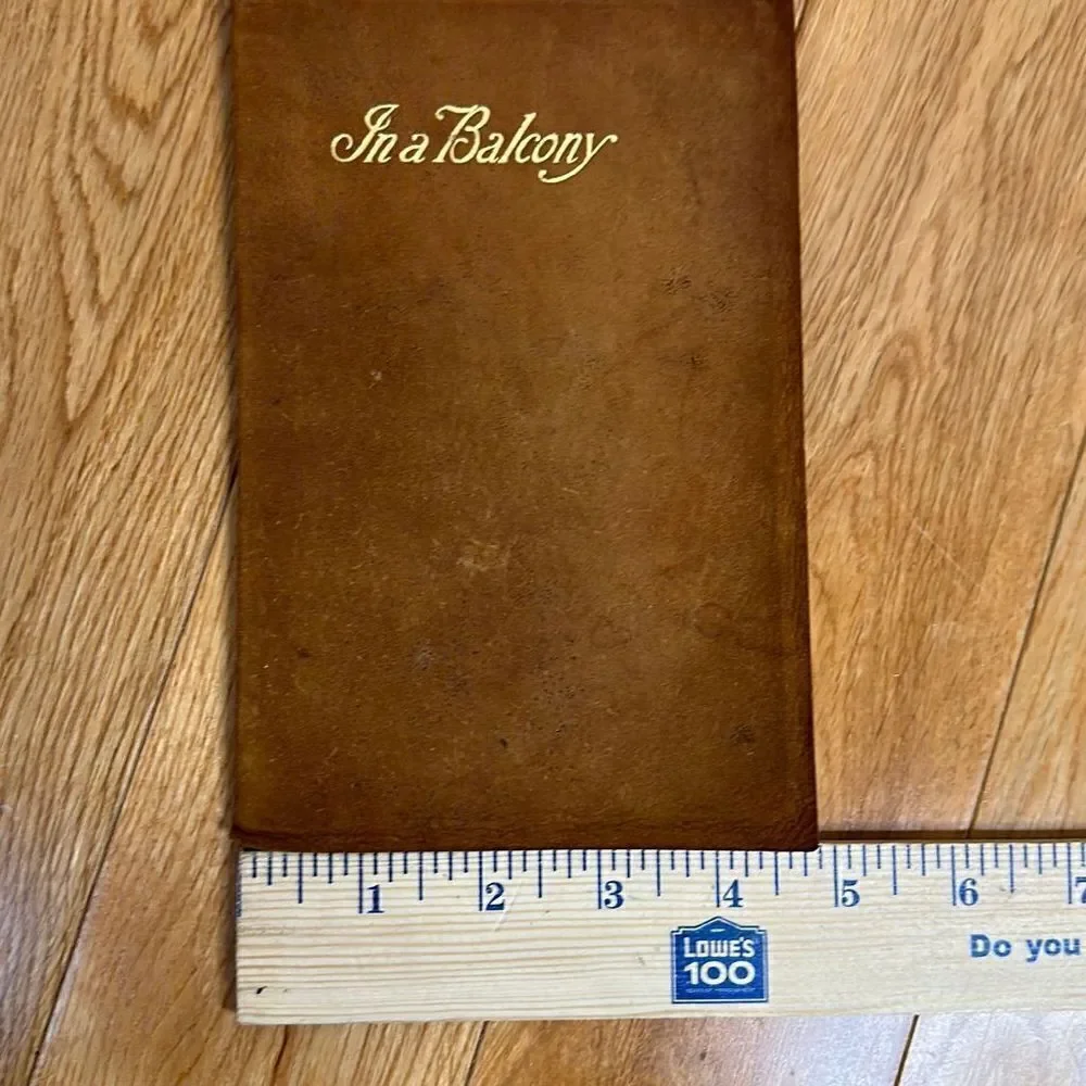 Rare in a balcony” by  robert browning stunning suede play booklet